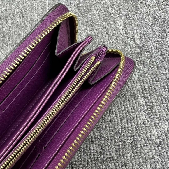 100% Authentic Louis Vuitton Empreinte Purple Zippy - Picture 10 of 13